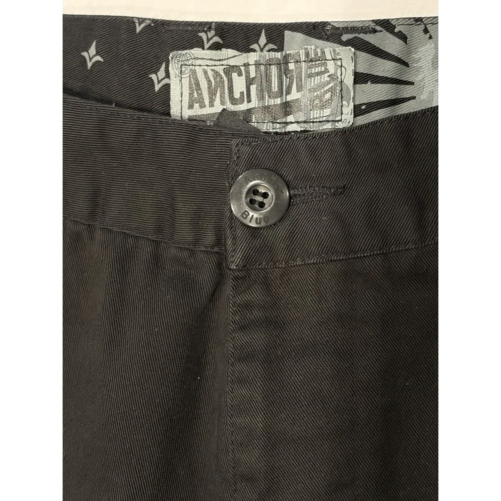 Anchor‎ Blue Men's Pants Black Chino Casual Straight Leg 32x30